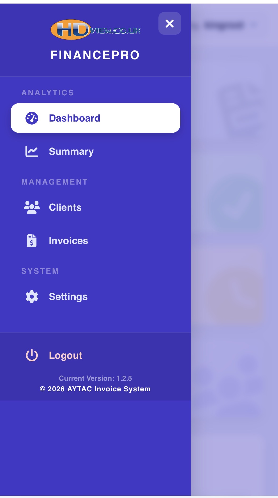 Aytac Custom Invoice Management System Logo